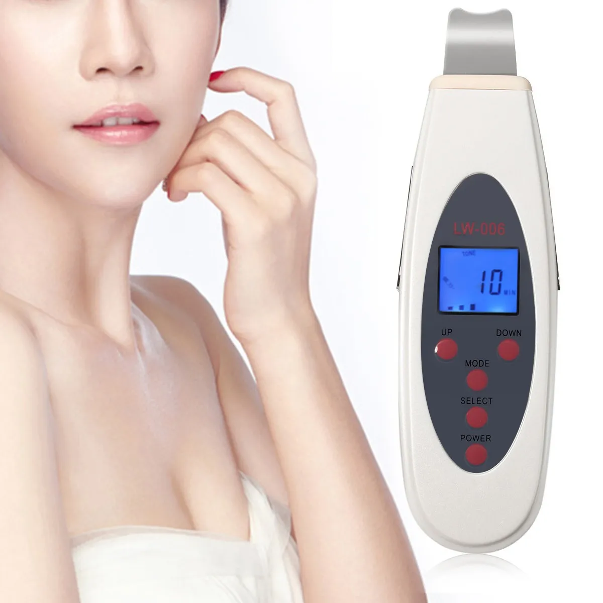 Ultrasonic Ultrasound Skin Scrubber DC 15V 7W 1.7m Facial