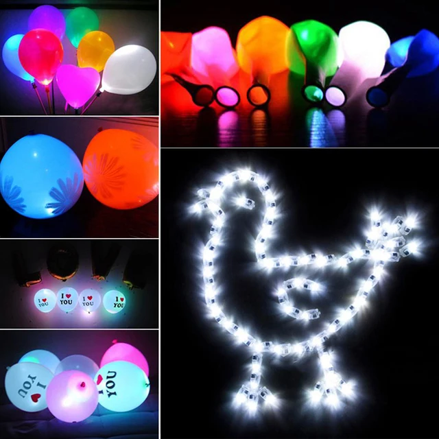 10/20/30pcs LED Balloon Lamp Paper Lantern For Christmas Wedding Party Decor Light