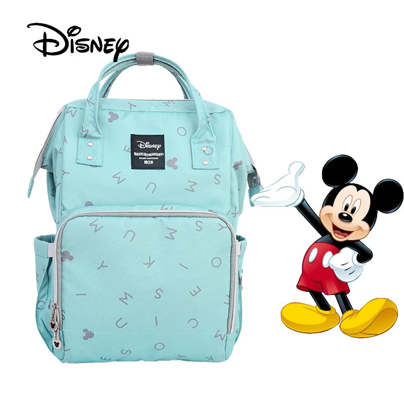 

Large Capacity Diaper Bag Mickey Mouse Printed Insulation Bags Bottle Feeding Storage Nappy Nursing Travel Backpack Baby Bag