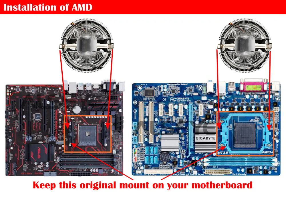 ALSEYE TBF-100 RGB вентилятор кулер для процессора алюминиевый теплоотвод тихий процессор вентилятора для LGA775/1151/1155/AM4