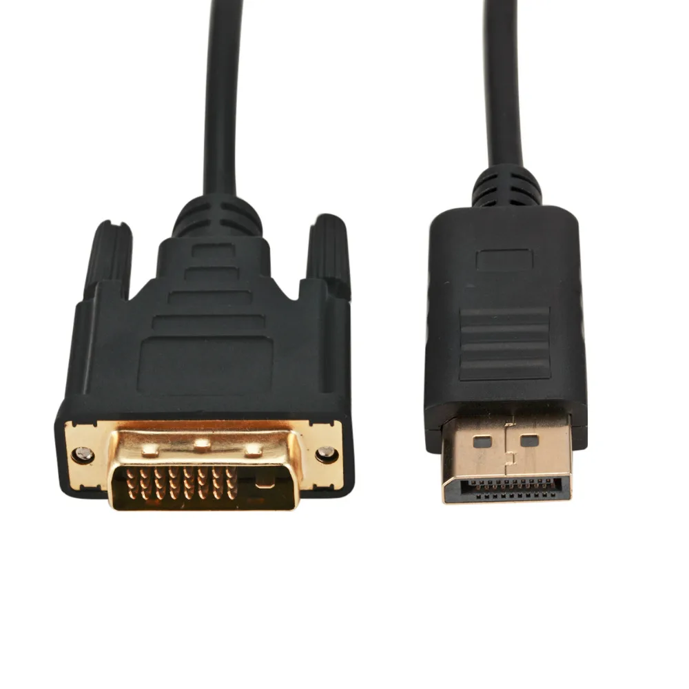 1.8M DP to DVI Converter Cord DisplayPort Male to DVI-D 24+1Pin Male Monitor Display Adapter Cable