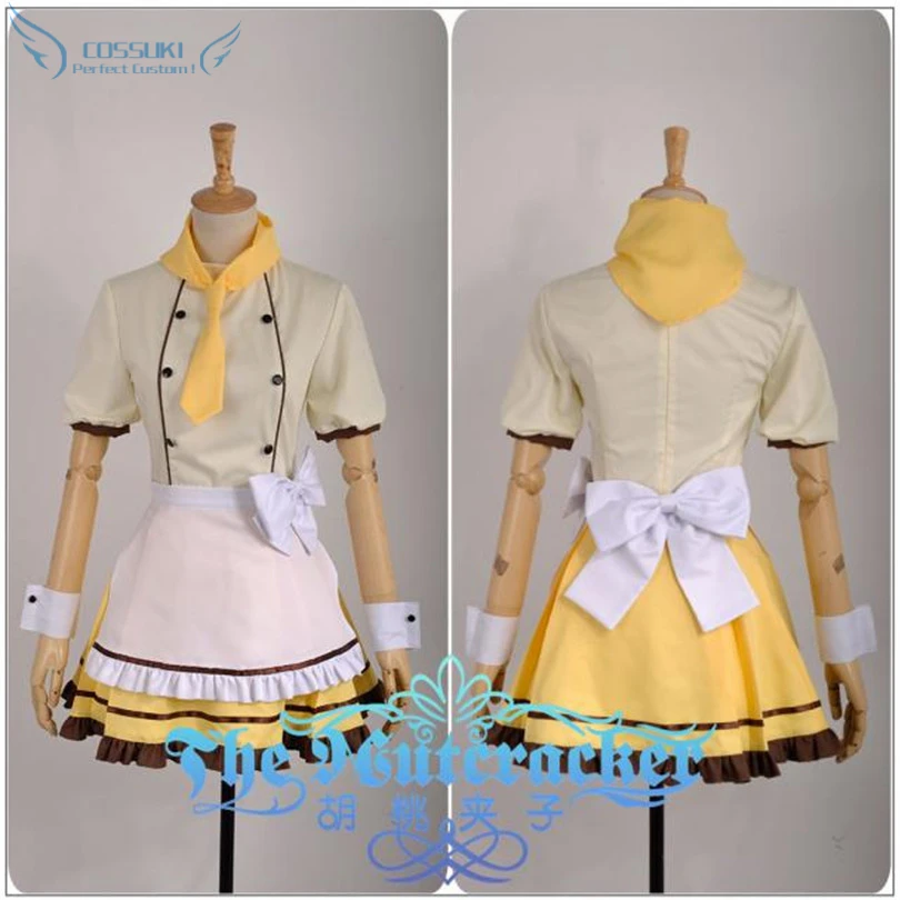 Милое платье милой горничной Love Live Rin Hoshizora Cafe Loita костюм для косплея идеальный