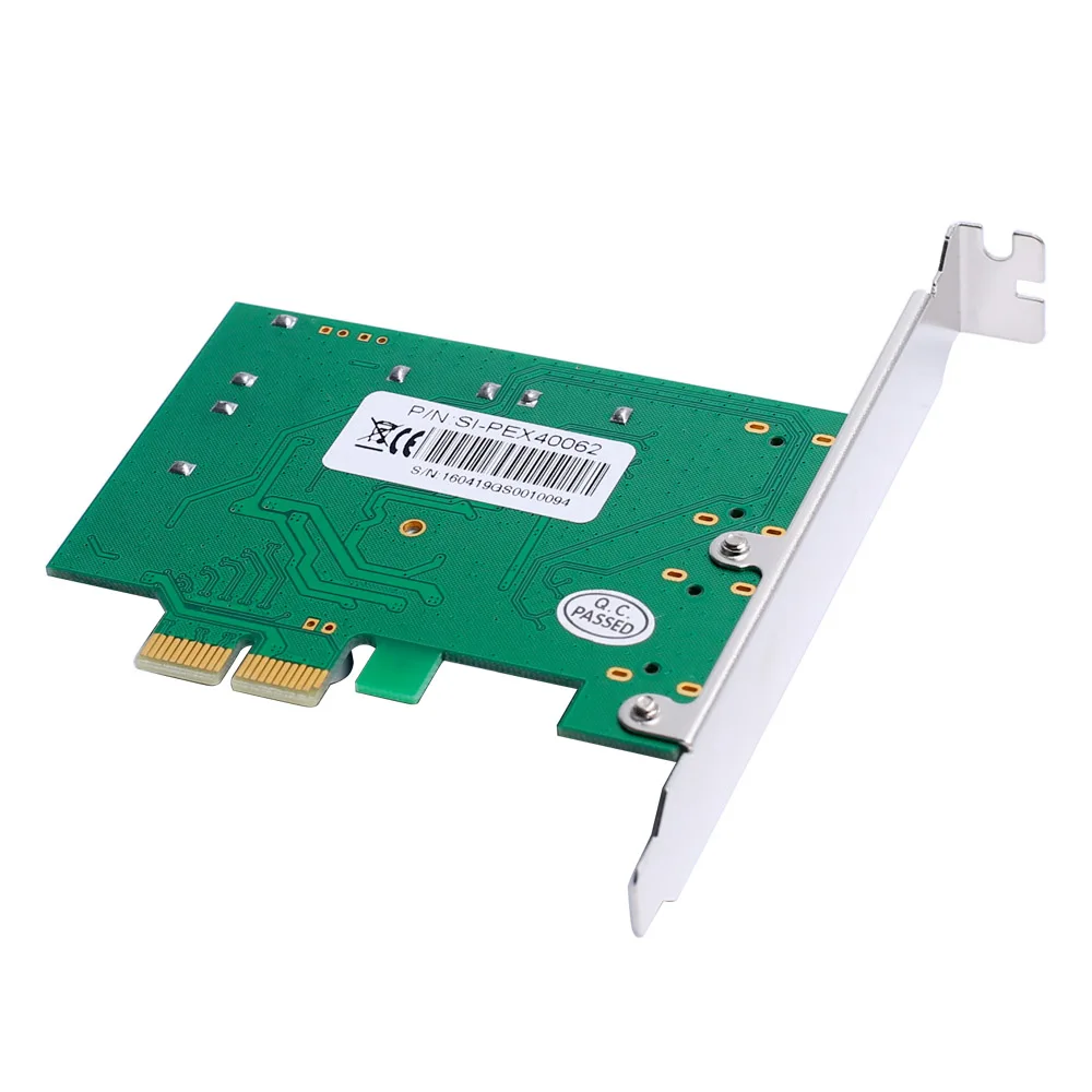 PCIe SATA III 4-портовый PCI-e версия 2 x2 Слот карты контроллера с низким профилем кронштейн