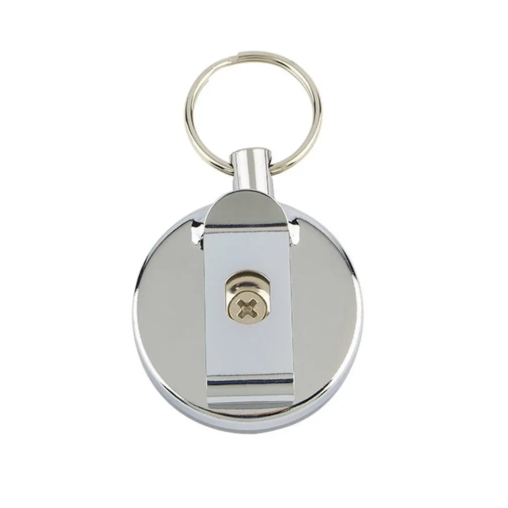 

Retractable Metal Card Badge Holder Steel Ring Belt Clip Pull Key Chain