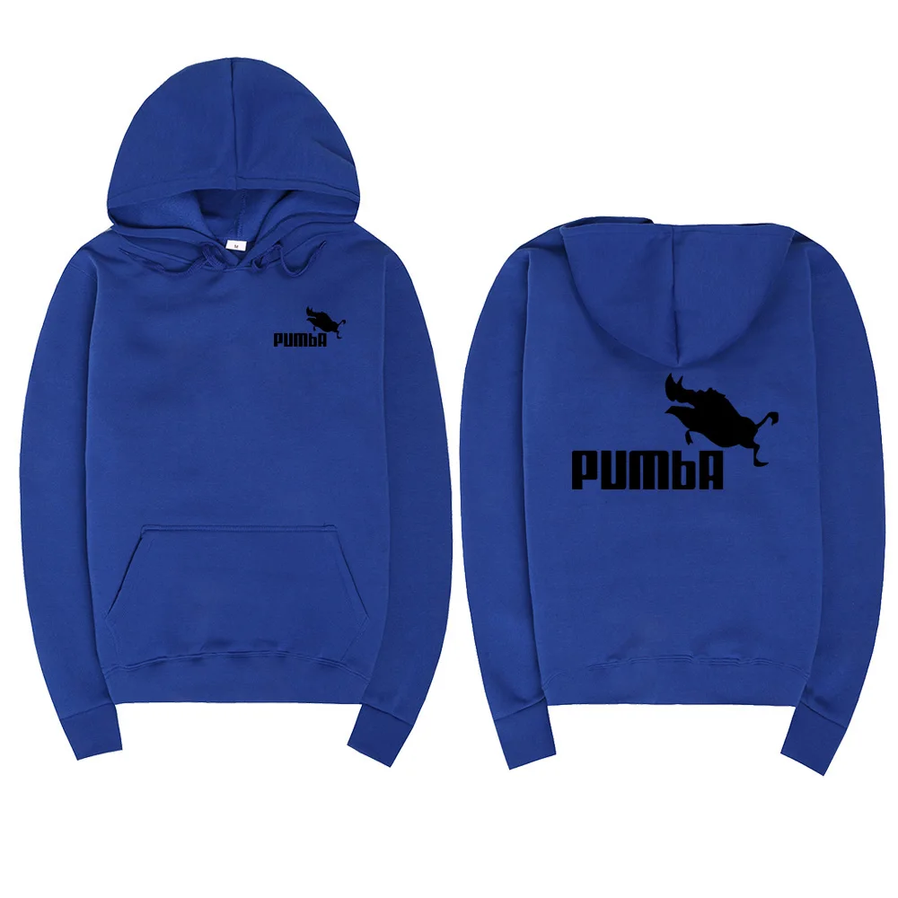 SJ 2018 Pumba Black Hooded Sweatshirt with Hoodies Men Brand in Mens Hoodies and Sweatshirts xxl