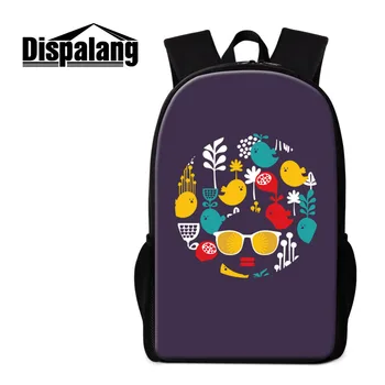 

Dispalang Primary School Bag for Teenage Fish Cat Printing Women Backpacks Girls Children Schoolbags kids Bagpack Mochila Bags