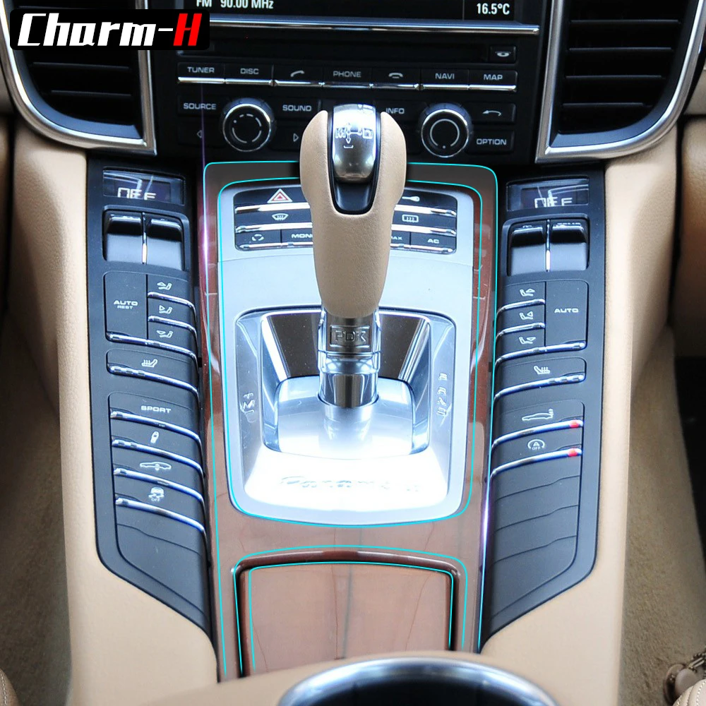 Внутренняя невидимая Защитная пленка для porsche panamera 970 2010 центральная консоль