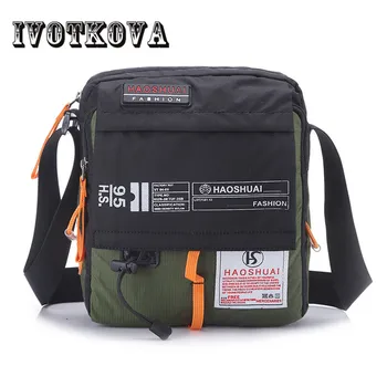 

IVOTKOVA High Quality Men Nylon Crossbody Bag Multifunction Male Shoulder Handbag Brand Messenger Bag Travel Drop Thigh Pouch
