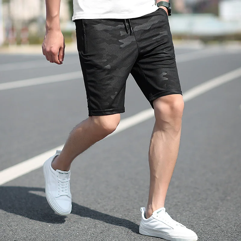 Новые модные мужские шорты средней длины прямые тонкие Мужская одежда Повседневная однотонные мягкие мужские брендовые шорты плюс размер 5XL - Цвет: 2