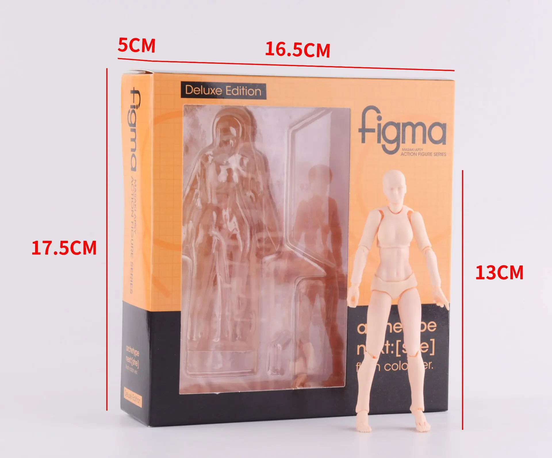 Figma Deluxe Edition тело Кун тело Чан BJD Суставы подвижные фигурки модель игрушки - Цвет: body chan orange