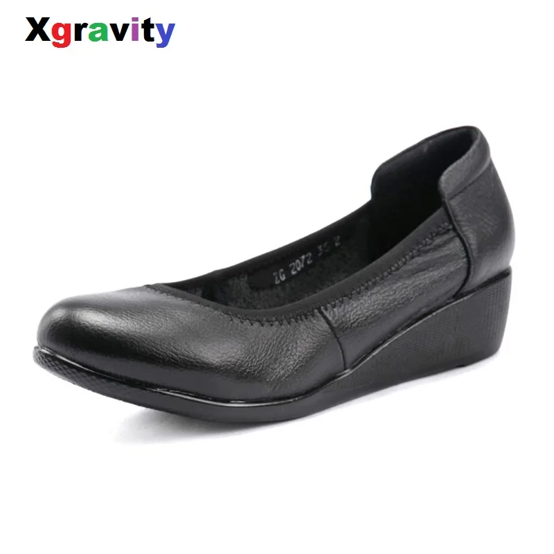 

New Summer Autumn Comfortable Short Heel Wedge Shoes Round Toe Casual Woman Shoes Simple Casual Woman Shoes Women Footwear C003