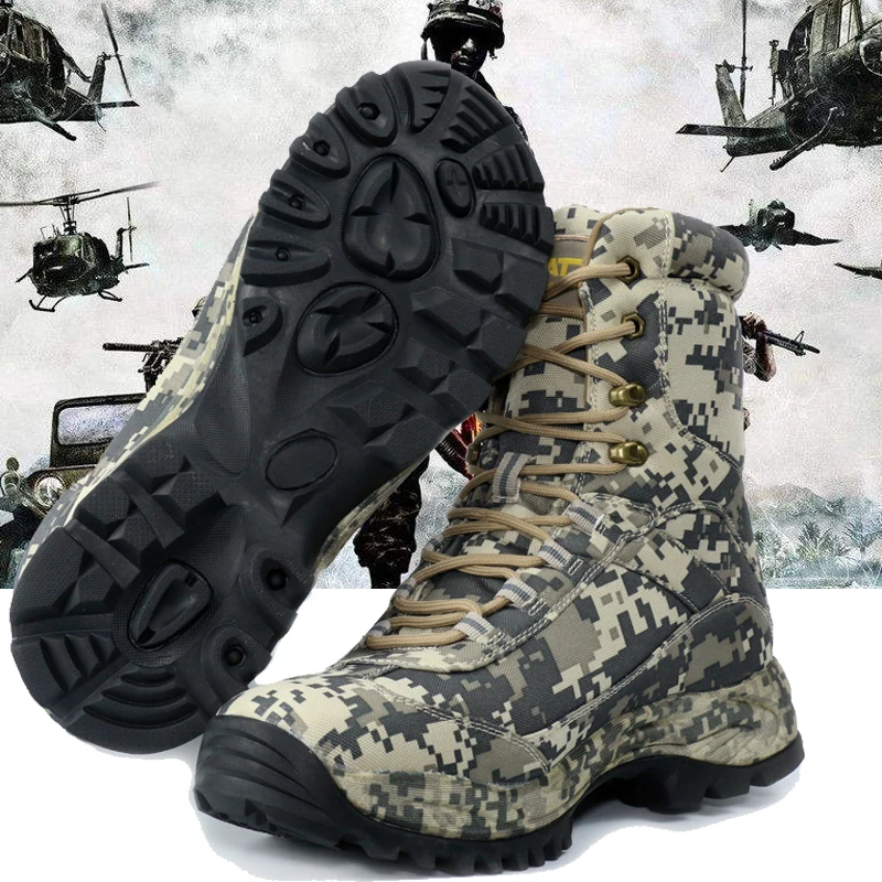 2018 new us Military leather boots for men Combat bot Infantry tactical boots askeri bot army bots army shoes erkek ayakkabi big bot