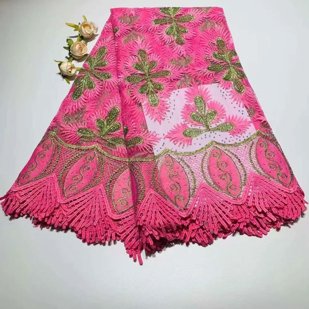 Aliexpress.com : Buy White+pink Milk Silk Nigerian Lace 