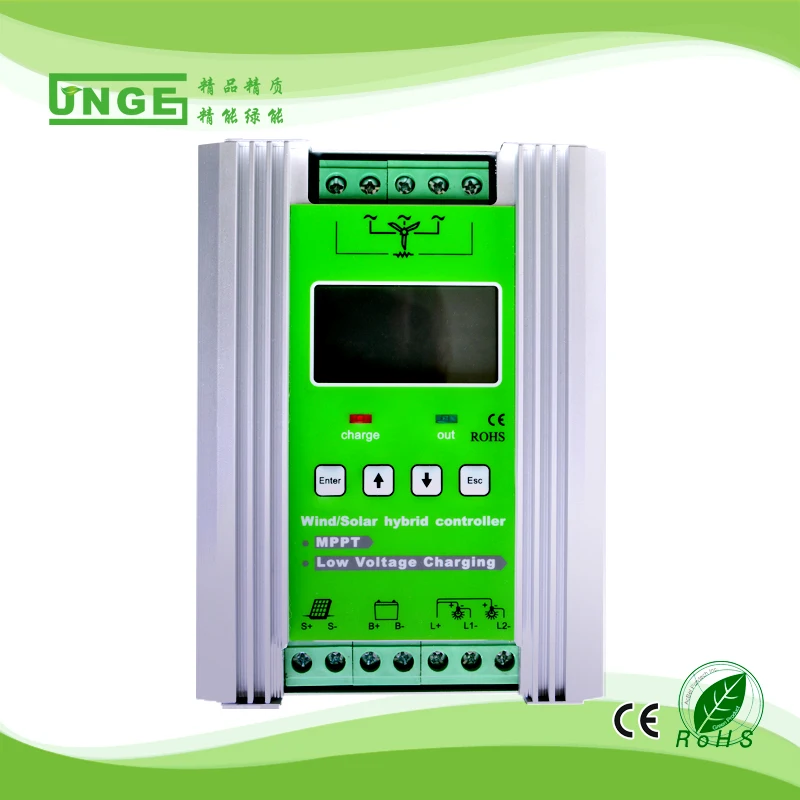 

1000W Wind 600W+Solar 400W12/24v MPPT Wind Solar Hybrid Controller,Solar Panel Battery Regulator Charge Controller FreeDump Load