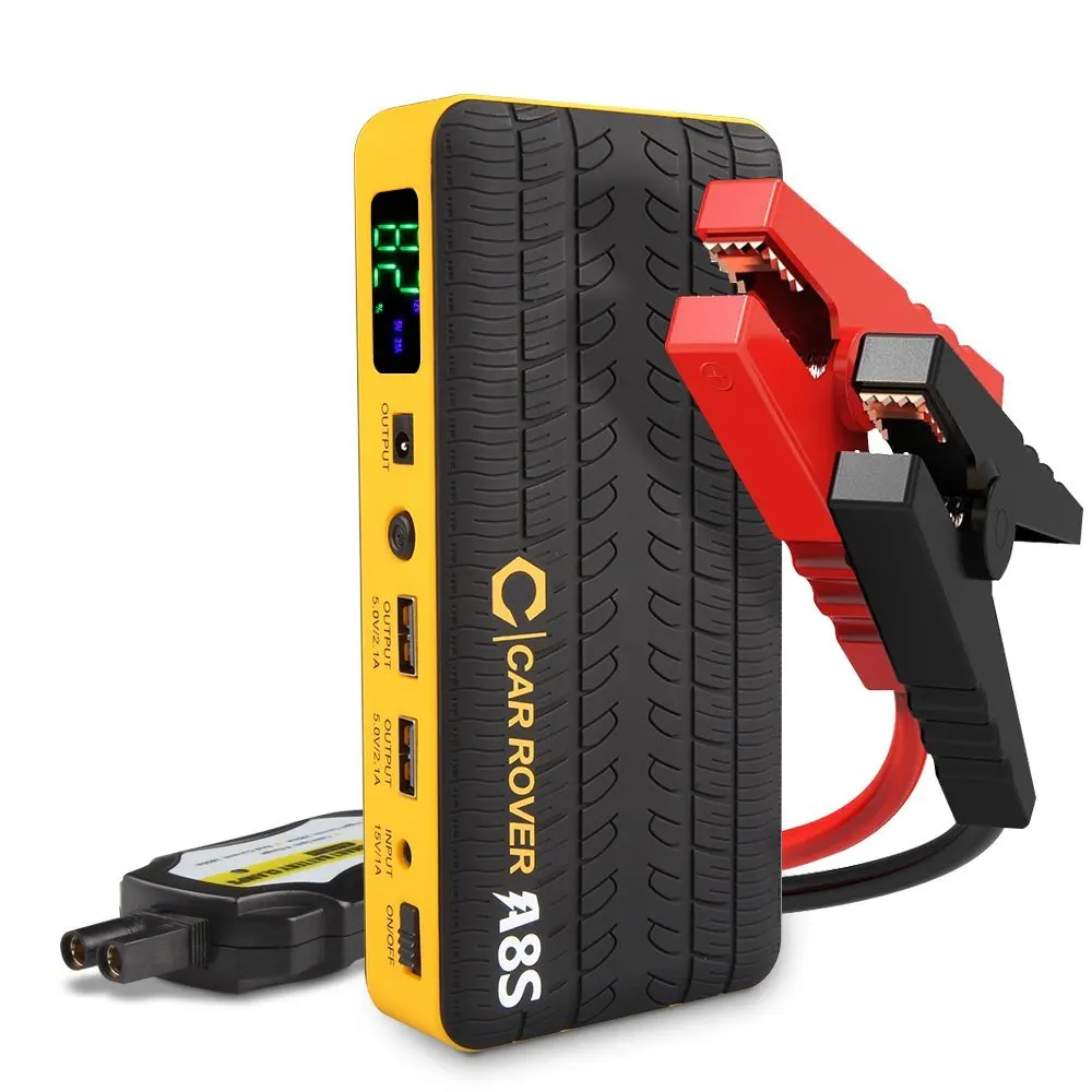 

New Smart Power Clips 14000mAh Car Jump starter 800A Peak Current Mini Portable Emergency Battery Charger Power Bank for Petrol