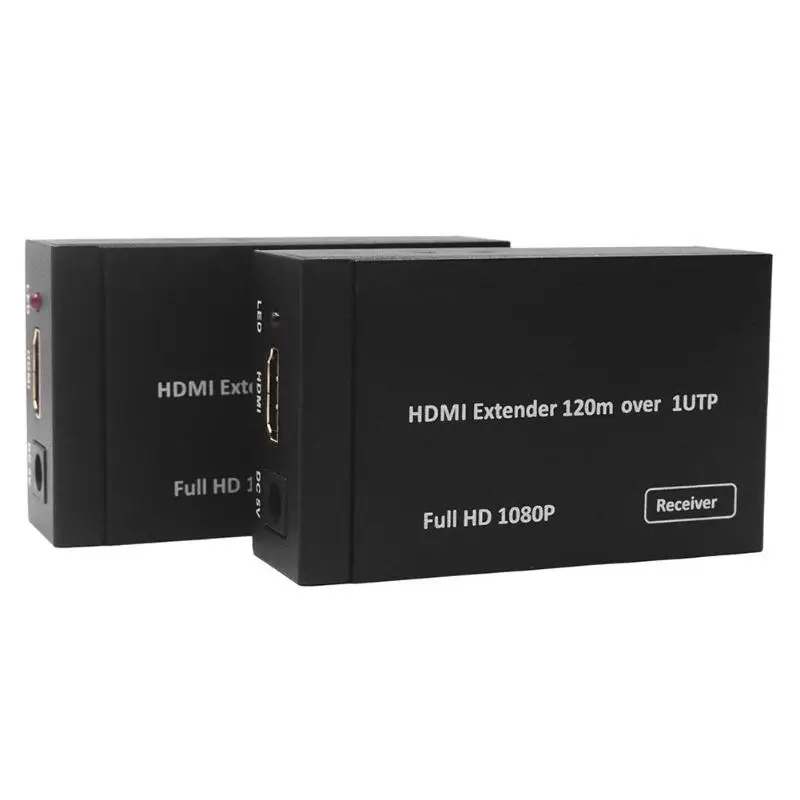 

1080P HDMI Extender 120m Single Network Cat5e/6 Lan Ethernet Cable HDMI Splitter Transmitter Receiver