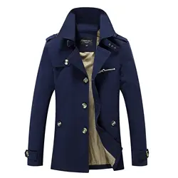 2019 новая мужская куртка, пальто, весенний модный Тренч, Брендовое повседневное приталенное пальто, куртка, верхняя одежда