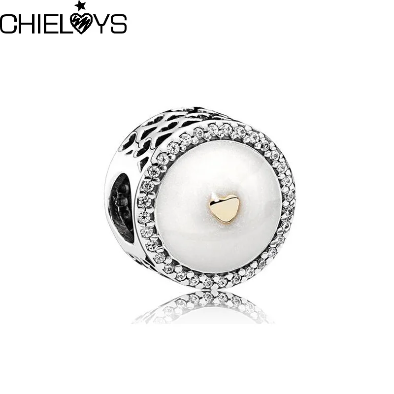 

CHIELOYS 2pcs/lot Charm Beads Pendant Fits Original Brand Charm Bracelet DIY Jewelry Making BE042