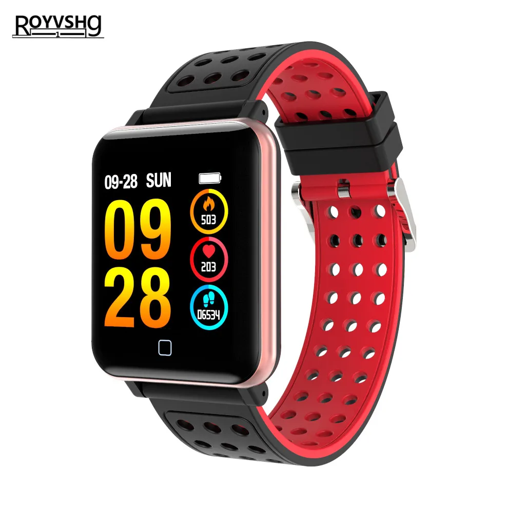 

Royvshg M19 Smart Watch Fitness Tracker Heart Rate Blood Pressure Monitor Bluetooth Smartwatch waterproof Sport smart bracelet