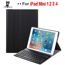 Беспроводной Bluetooth клавиатура чехол для IPad Mini 1 2 3 4 5 Магнитный съемный чехол для планшета