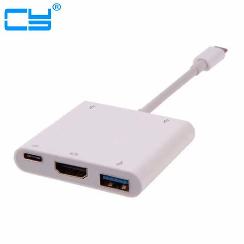 

USB-C 3.1 to HDMI Digital AV & USB OTG & Charger Adapter for 12" New Macbook