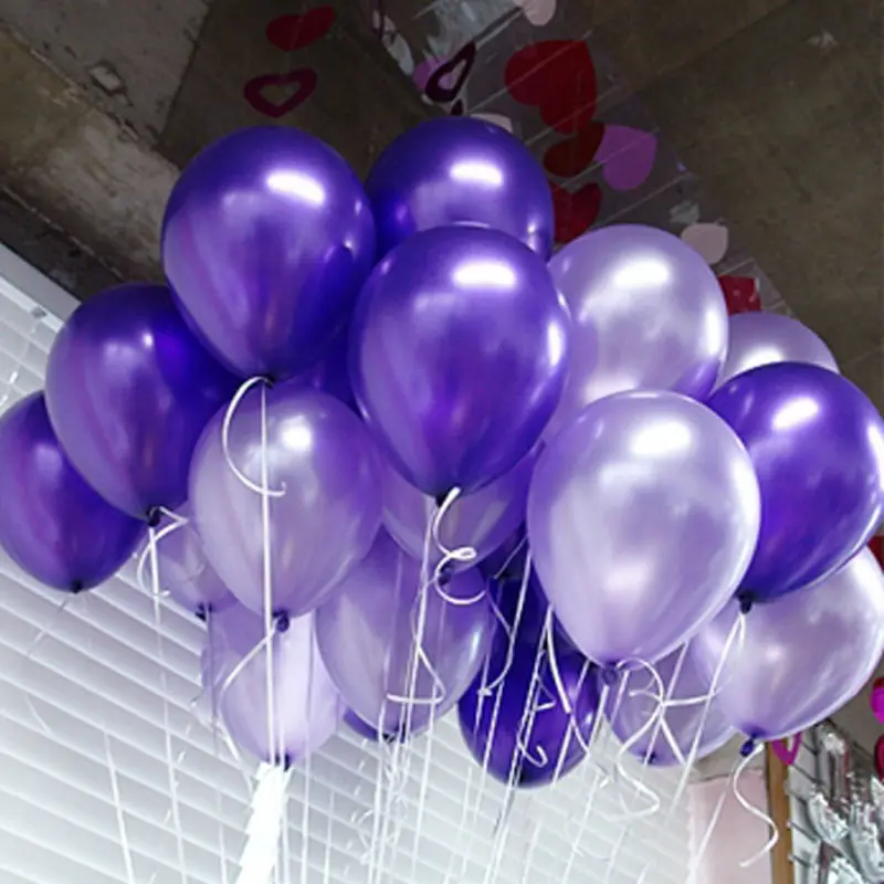 

Wedding Decorations Purple Balloon 10pcs Thick 1.8g Latex Balloons 17 Colors Inflatable Air Ball Birthday Party Supplies Balloon