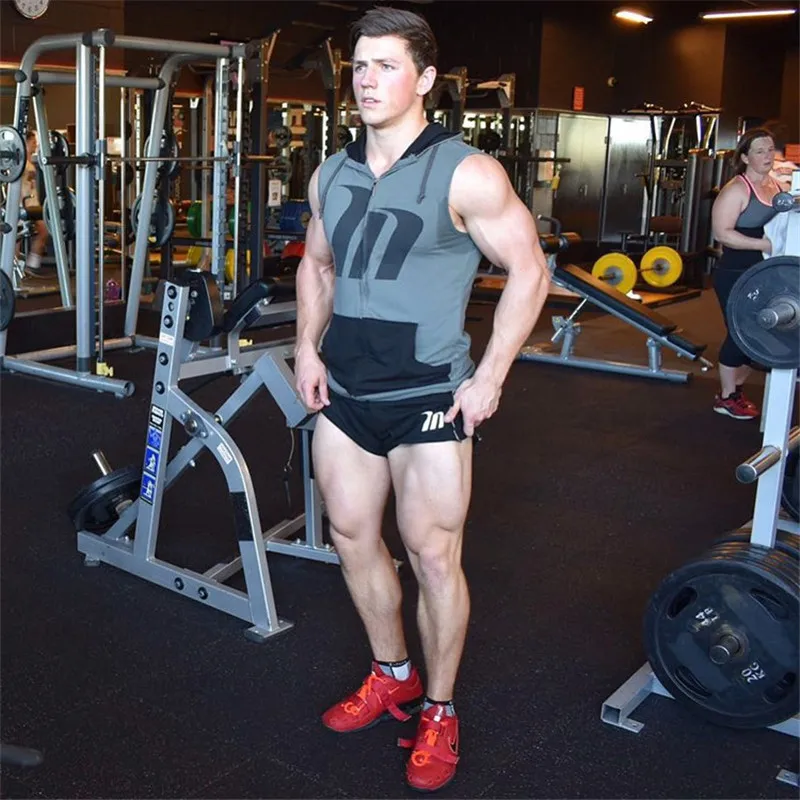 Gym vest Men Hoodie Sweatshirts Fitness (7)