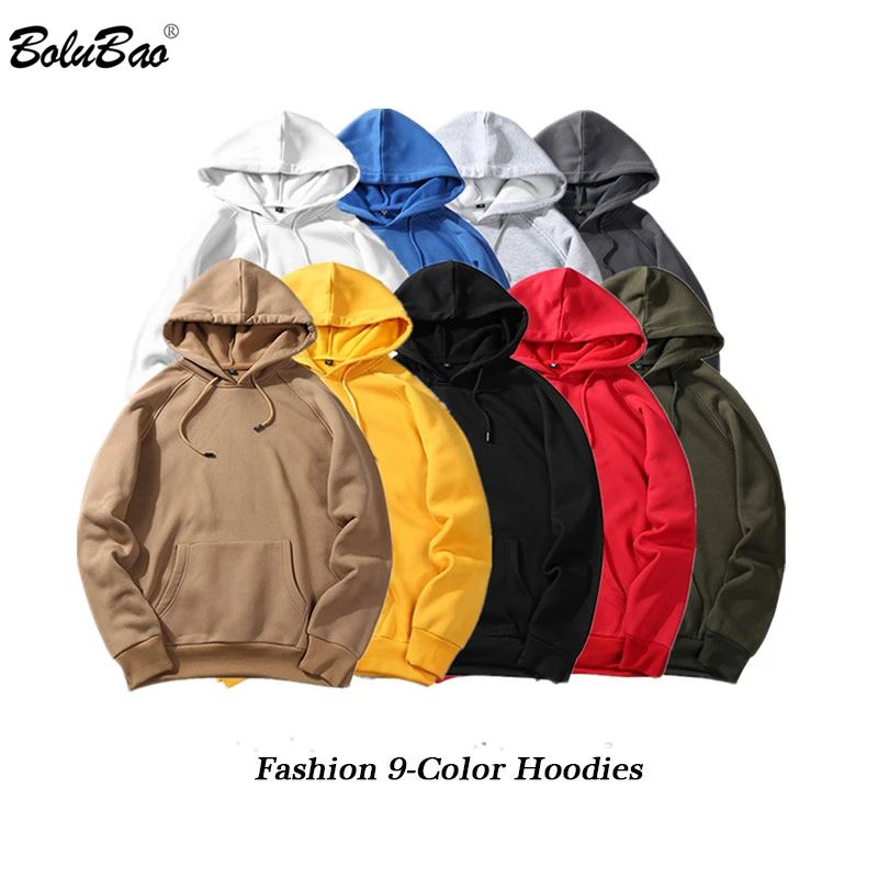

BOLUBAO Fashion Brand Hoodies Men 2019 Autumn Male Casual Solid Color Hoodies Sweatshirt Male Hip Hop Streetwear Hoodie Top Mens