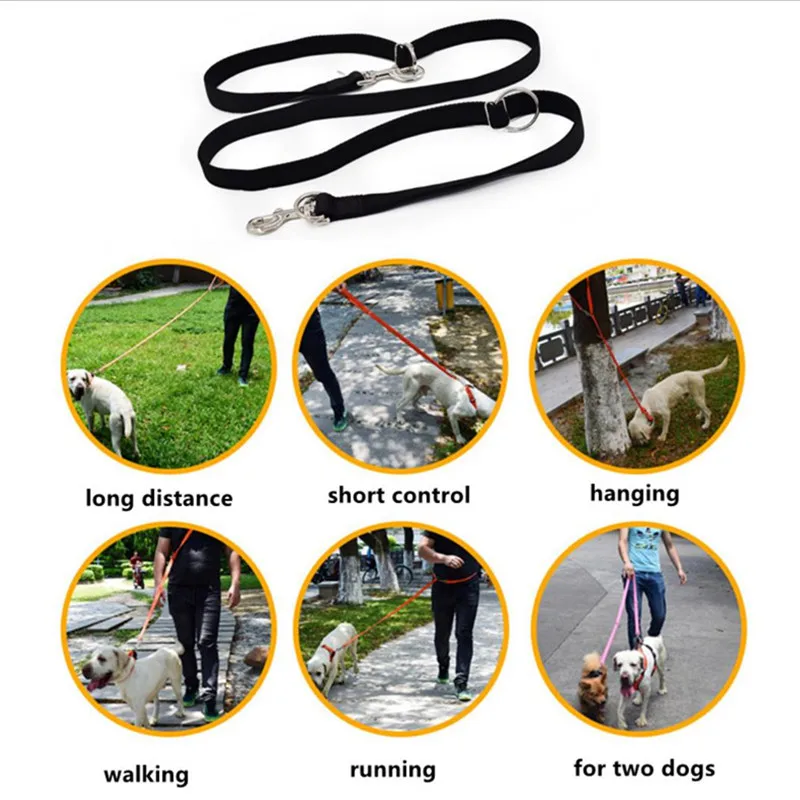 Pet Dog multi function Nylon Leash Adjustable Dogs Padded Leashes