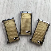 3 шт./лот 6D вентиляторы натуральный мягкий объем ресницы для глаз русский 3D 0,07 мм C завиток 8 мм до 13 мм Сделано в Корее