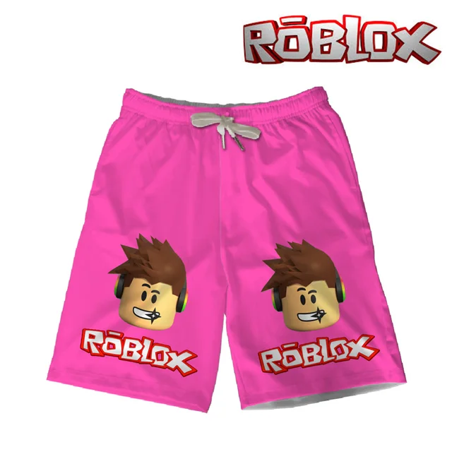 Ohcomics Roblox Figure Game Anime Pants Casual Shorts Beach High - ohcomics roblox figure game anime pants casual shorts beach high waist pockets elastic band spandex costume