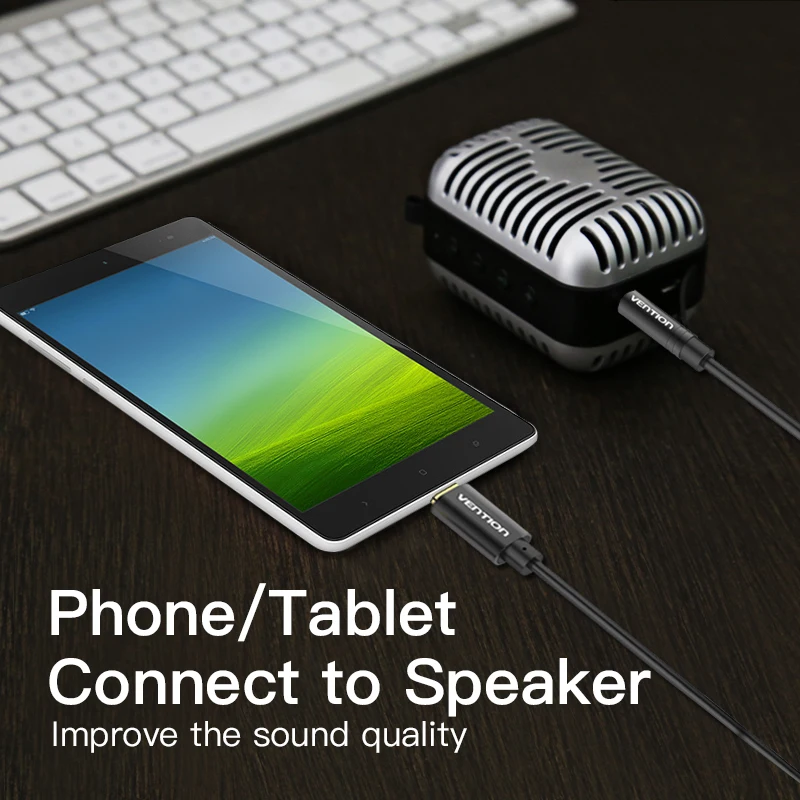 Аудиокабель Vention с разъемами USB Type C и 3 5 мм|audio cable|3.5mm aux3.5 jack audio cable |