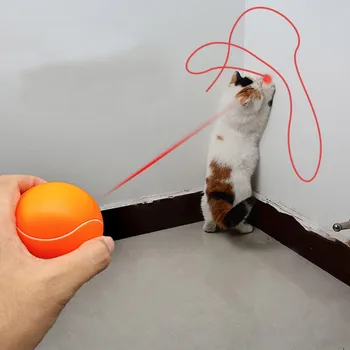 

Pet Interactive Laser Funny Cat Toy Interactive Cat Sports Training Toy Pet Fun Safe Automatic Pointer