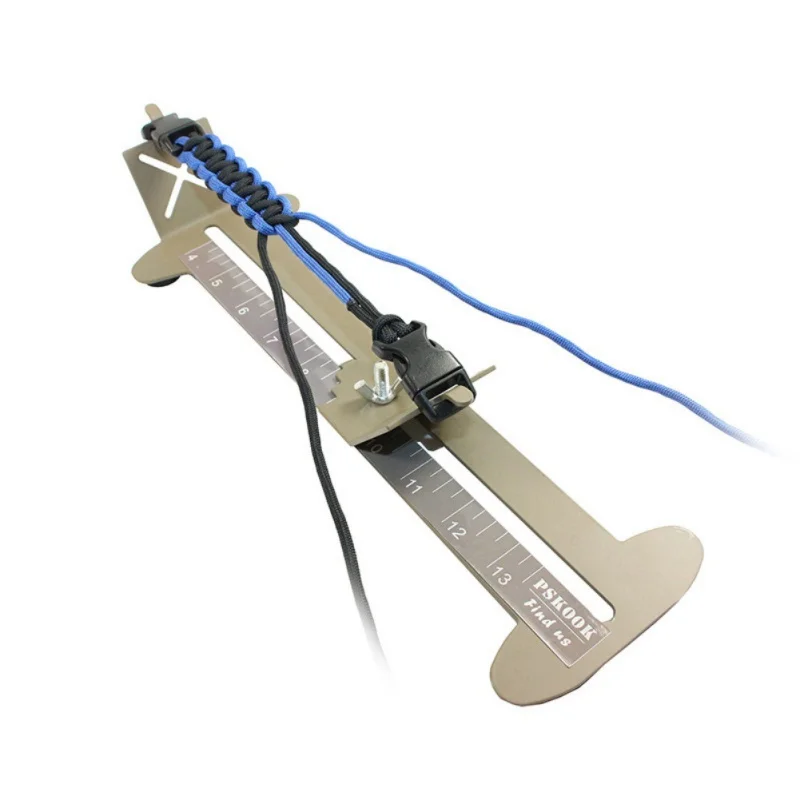 في الهواء الطلق Paracord الرقصة سوار صانع أداة كيت قابل للتعديل معدن النسيج DIY كرافت صانع سوار عقدة أداة