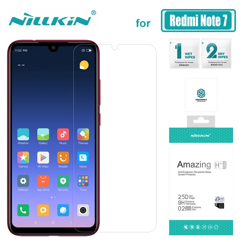 Xiaomi Redmi Note 7 стекло Nillkin H+ PRO 2.5D Note7 Закаленное стекло Защитная пленка ультра-тонкая для Redmi Note 7 стекло Nilkin пленка