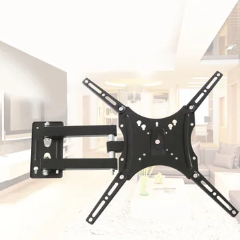 

TV Wall Mount for Most 14"-55" LED LCD Plasma Flat Screen Monitor up to 110 lb VESA 400x400 with Full Motion Swivel