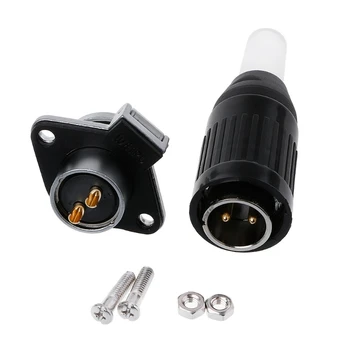 

1 Set WP20 Series 2/3/4/5/7/9/12Pin Waterproof Panel Mount Aviation Plug Cable Connector 30A