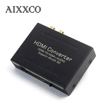 Aixxco hdmi zu hdmi splitter audio extractor konverter optische toslink spdif + rca l/r stereo analog-wandler unterstützung 4 karat x 2 karat