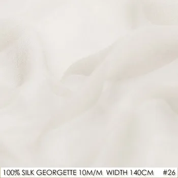 

100% Silk Georgette Fabric 10momme Plus Wide Silk Fabric 140cm Clothing Material for Sewing Natural Silk China Supplier 26