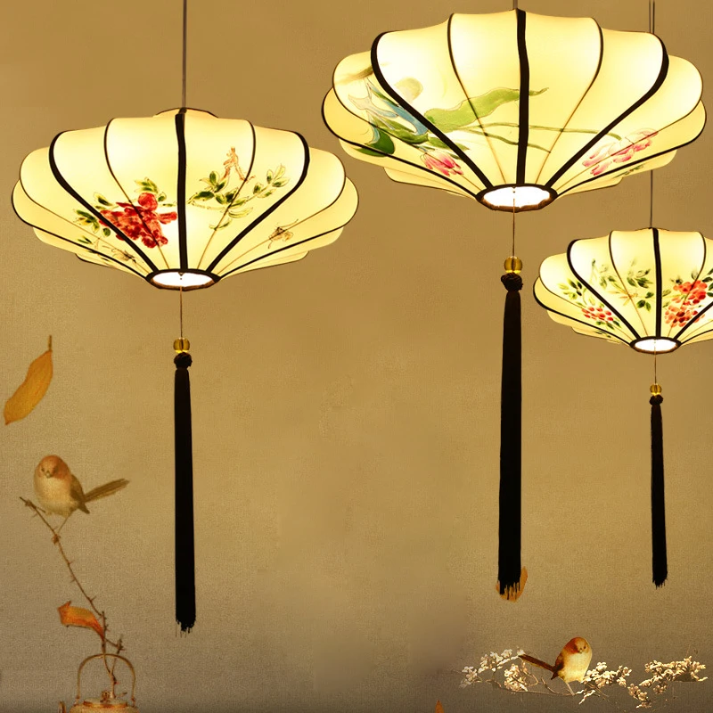 Chinoiserie подвесной светильник фонарь одежды подвесной светильник столовая Бар Кофе подвесной светильник Lampara светодиодные люстры Para Sala