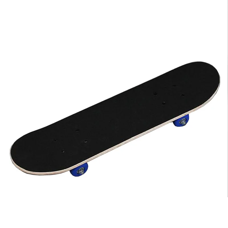 Нескользящий скейтборд Griptape 83*24 см чистый черный цвет двойная утепленная доска