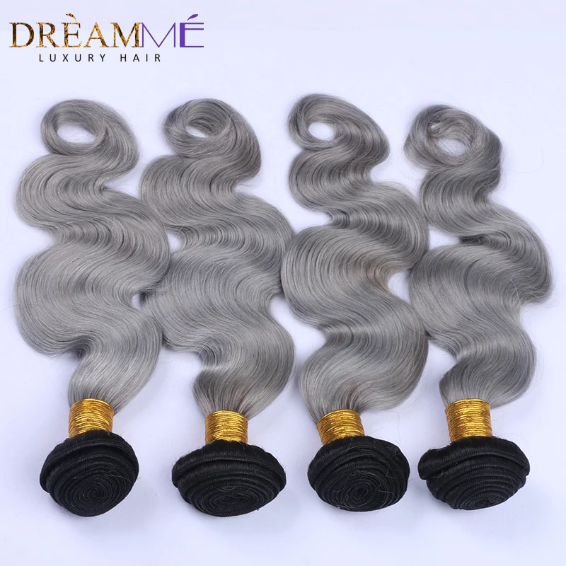 1b green human hair extension (6)