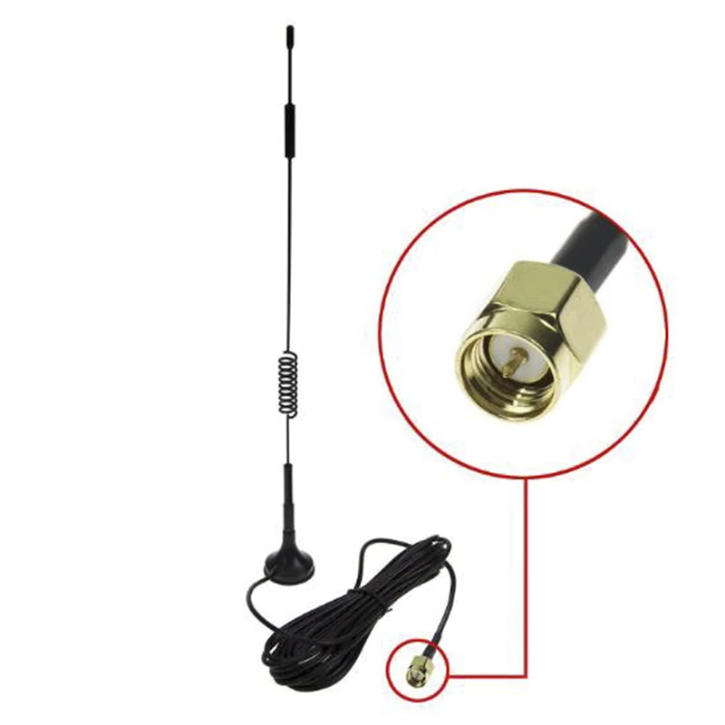 

7dBi Dual Band 2.4GHZ 5.8GHz WiFi Wireless Antenna RP-SMA Male Magnetic Base