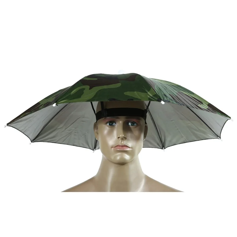 Рыболовный зонтик, портативная пляжная шапка-зонтик, Солнцезащитная шляпа, складные головные уборы, зонтик для женщин и мужчин, для активного отдыха, Походов, Кемпинга
