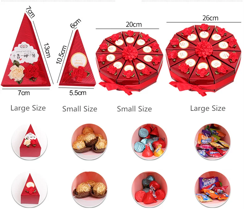 20 шт./лот, коробки для конфет с романтическим цветочным декором, бумажная Подарочная коробка для торта, свадебной вечеринки, полый шоколадный Подарочный крафт-пакет, сахарный чехол