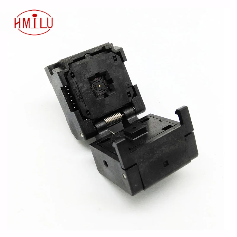 

QFN32 MLF32 Programming Socket IC Test Socket Burn in Socket Clamshell Chip Size 5*5 Pin Pitch 0.4 mm Flash Connector