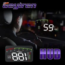 GEYIREN HUD автомобильный A900 OBD2 дисплей на голову скорость оборотов в минуту температура воды Автомобильная электроника hud obd2 дисплей на голову