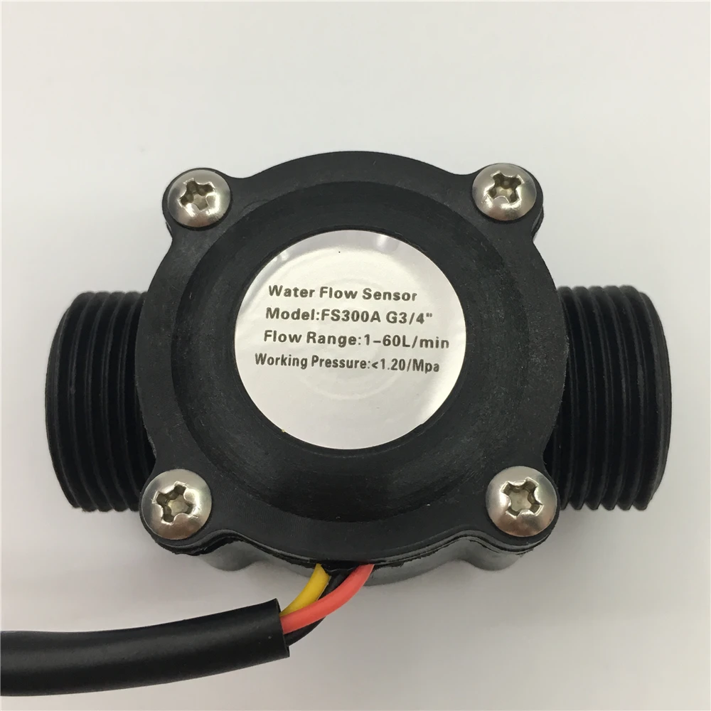 FS300A Hall Effect g3/4" DN20 Plastic water flow sensor Turbine flow