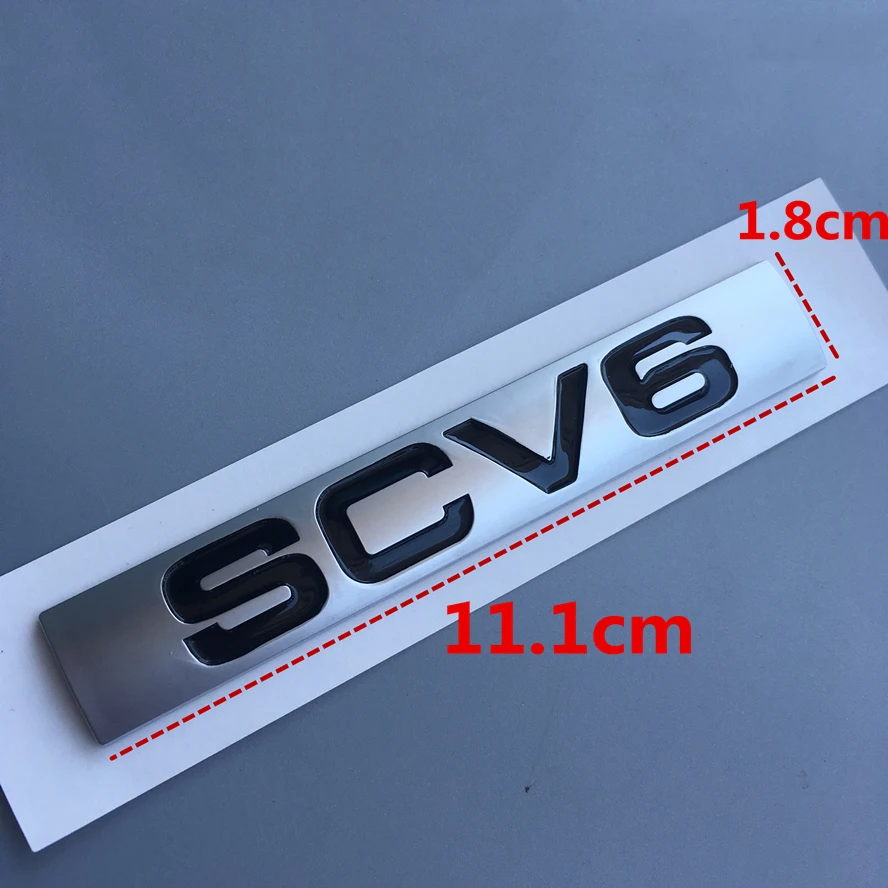 L SCV6 SDV8 эмблема с буквенным логотипом для Range Rover VOGUE VOGUESE Expression расширенная версия автомобиля Стайлинг боковой багажник значок стикер - Цвет: SCV6