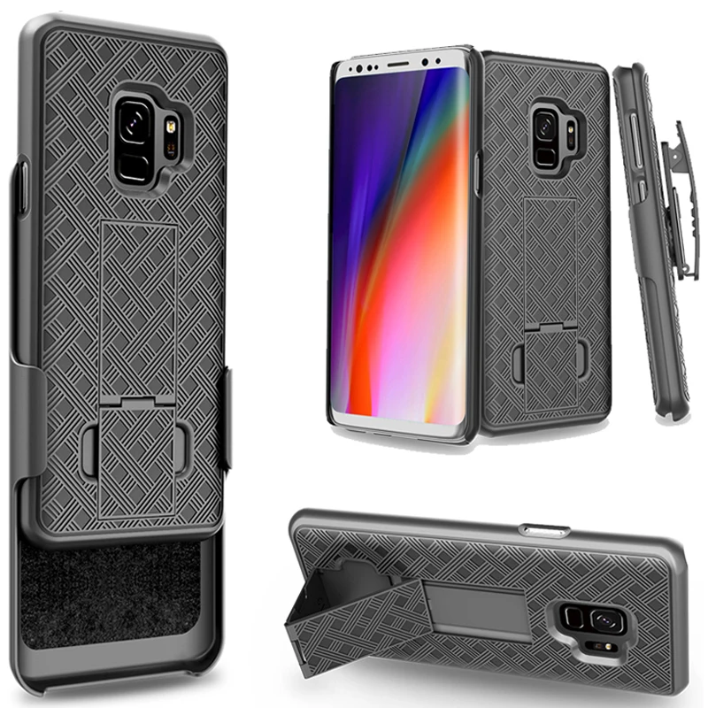 

NEW For Samsung Galaxy S10 PLUS S10e Lite Note 9 S9 Plus Note 8 j7 2018 Heavy Duty Kickstand Hard Back Shell Clip Stand Cover